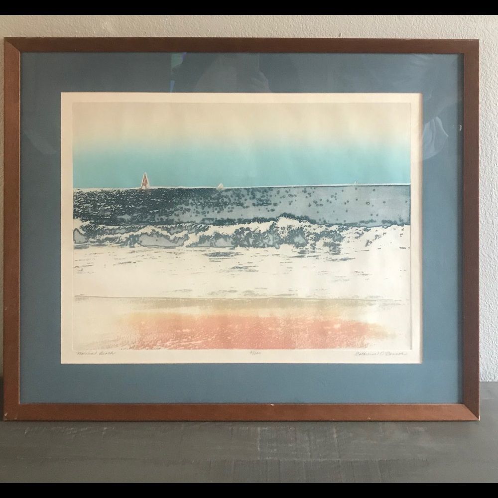 Rare Catherine Ruane O'Connor "Marina Beach”Signed